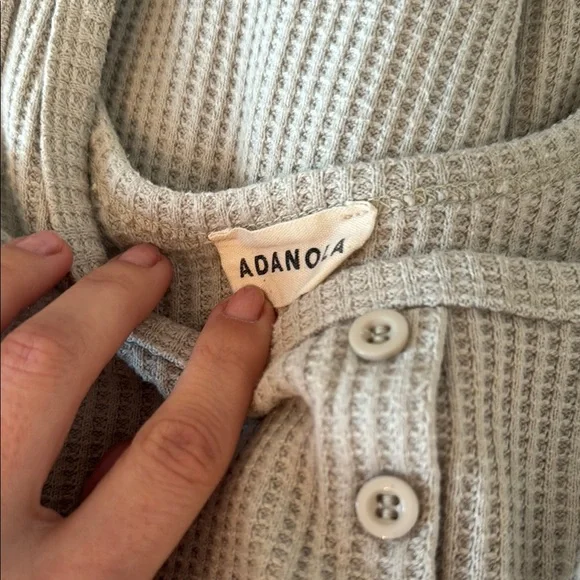 ADANOLA Cozy Waffle Knit Lounge Set - Picture 3 of 5